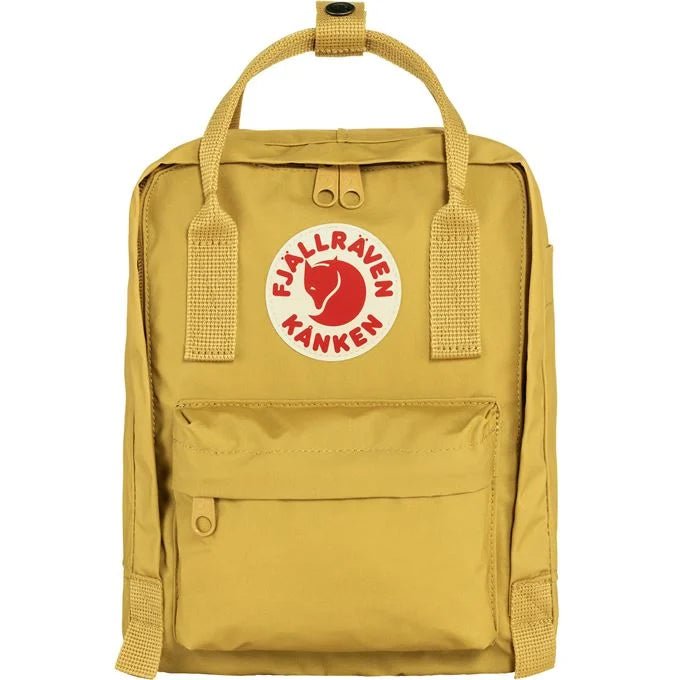 Fjallraven Kanken Mini Backpack - Lightweight Waterproof Daypack for Women & Men, Perfect for School, Travel & Outdoor Adventures | Kantarell Color