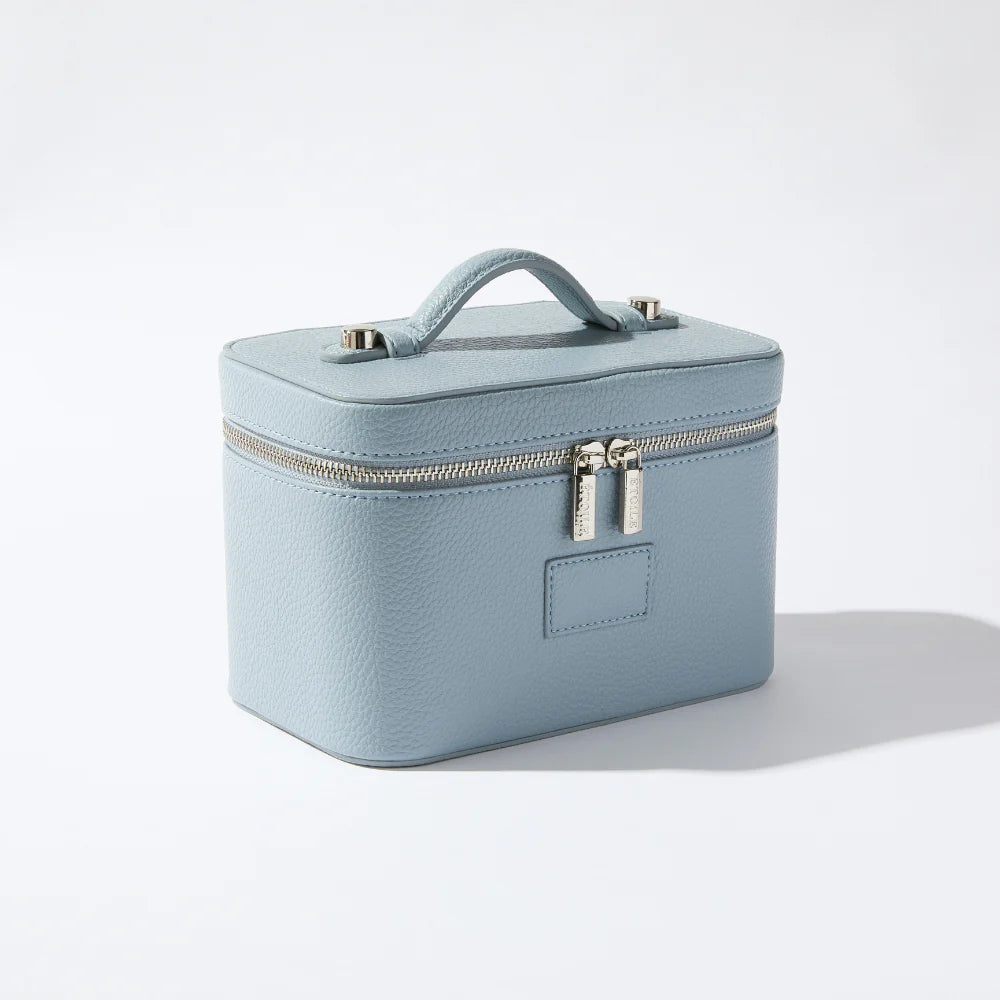 Portable Mini Vanity Case with Mirror - Compact Travel Makeup Organizer for Women | Perfect for Home, Travel, and On-the-Go Touch Ups