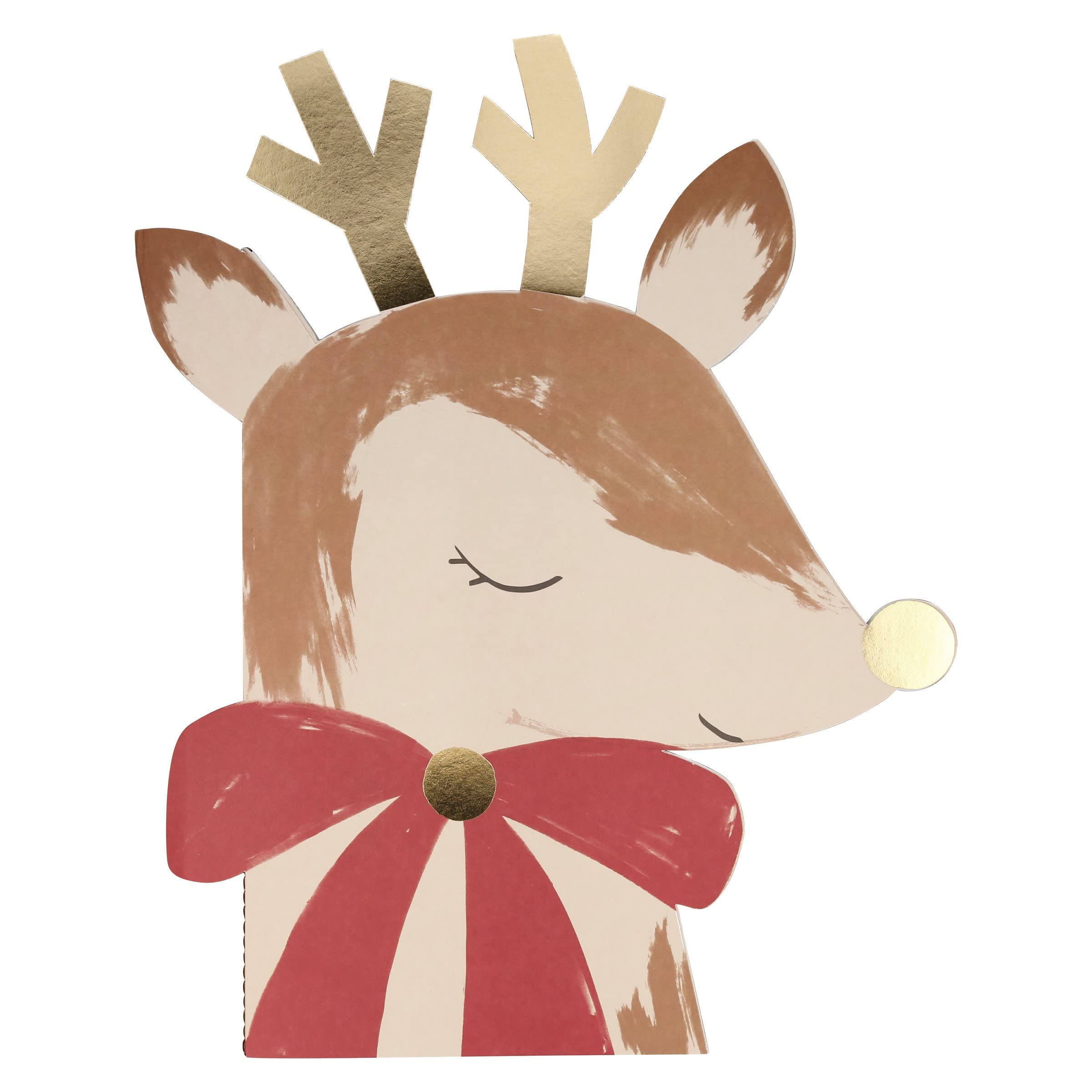 Meri Meri Reindeer Sticker Sketch Book - Pack of 1 | Christmas Scrapbooking, Journaling & DIY Crafts for Kids & Adults