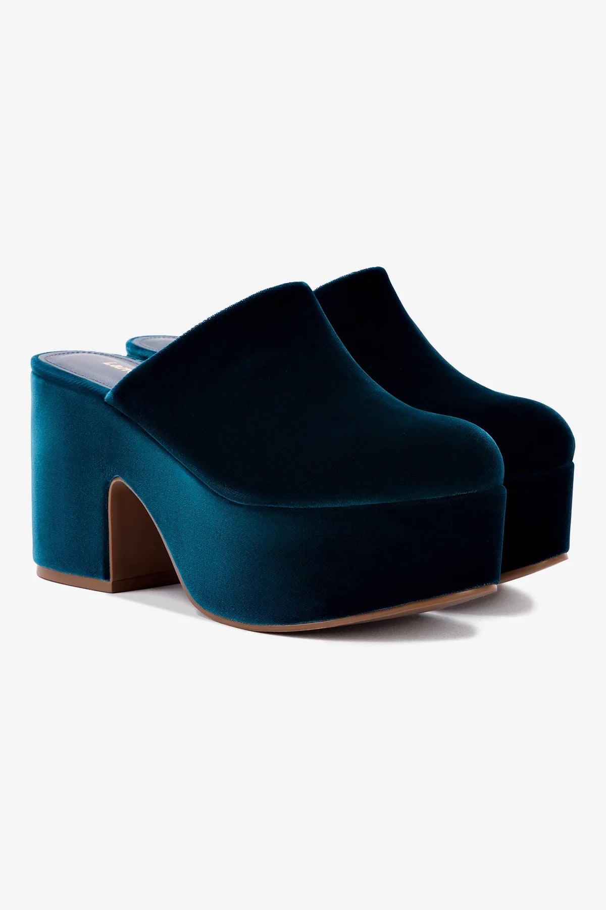 Miso Platform Clog Shoes - Deepsea Velvet Comfort Slip-Ons for Women | Casual Walking, Home & Garden Wear