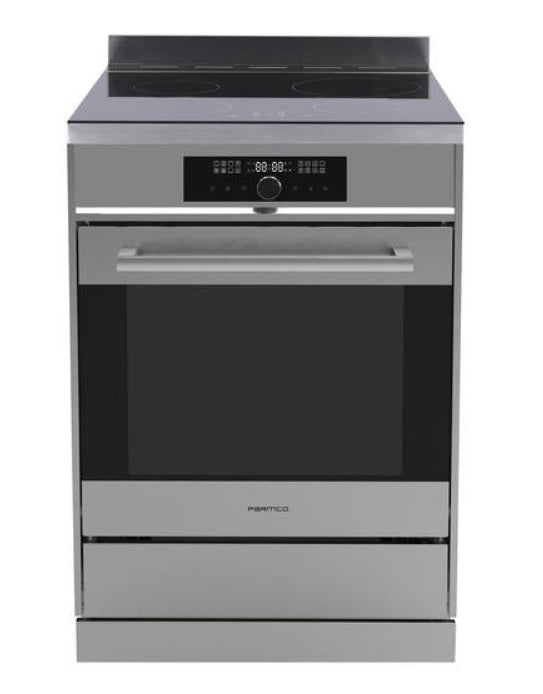Parmco 24-Inch Freestanding Induction Stove - 600mm Stainless Steel Cooktop FS600SI for Modern Kitchens & Small Spaces