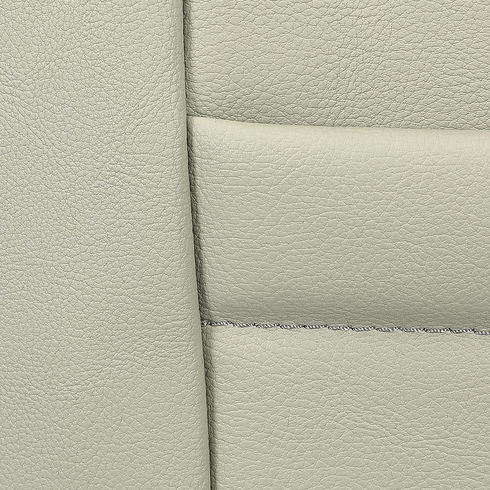 Kojem Gray Car Seat Covers for 2015-2018 Toyota Sienna 8-Passenger - Full Set 3-Row Artificial Leather Seat Protectors | Perfect for Family Road Trips & Daily Commutes
