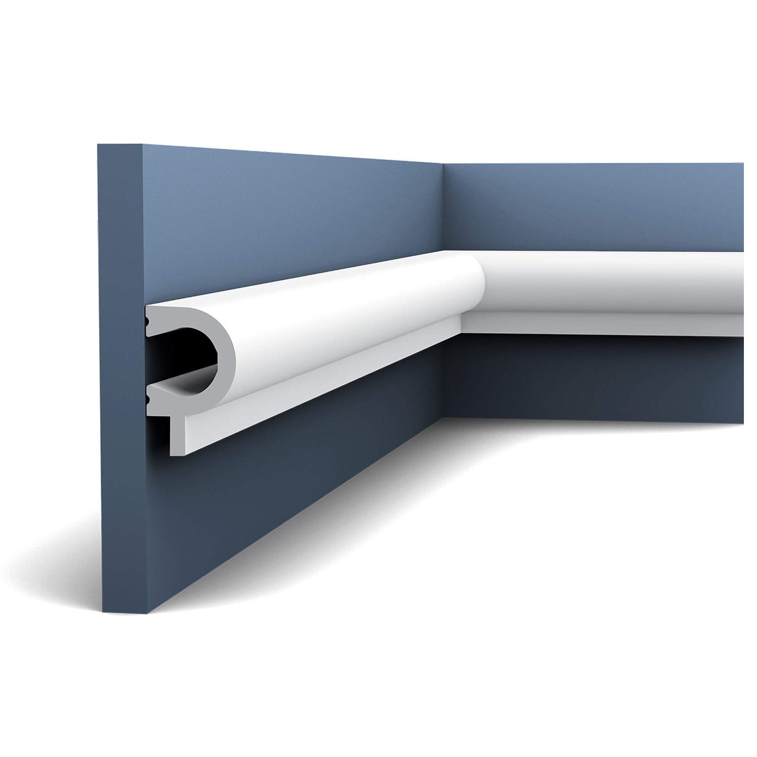Orac Decor Primed White HIPS Panel Moulding 4in - Wall & Ceiling Decor