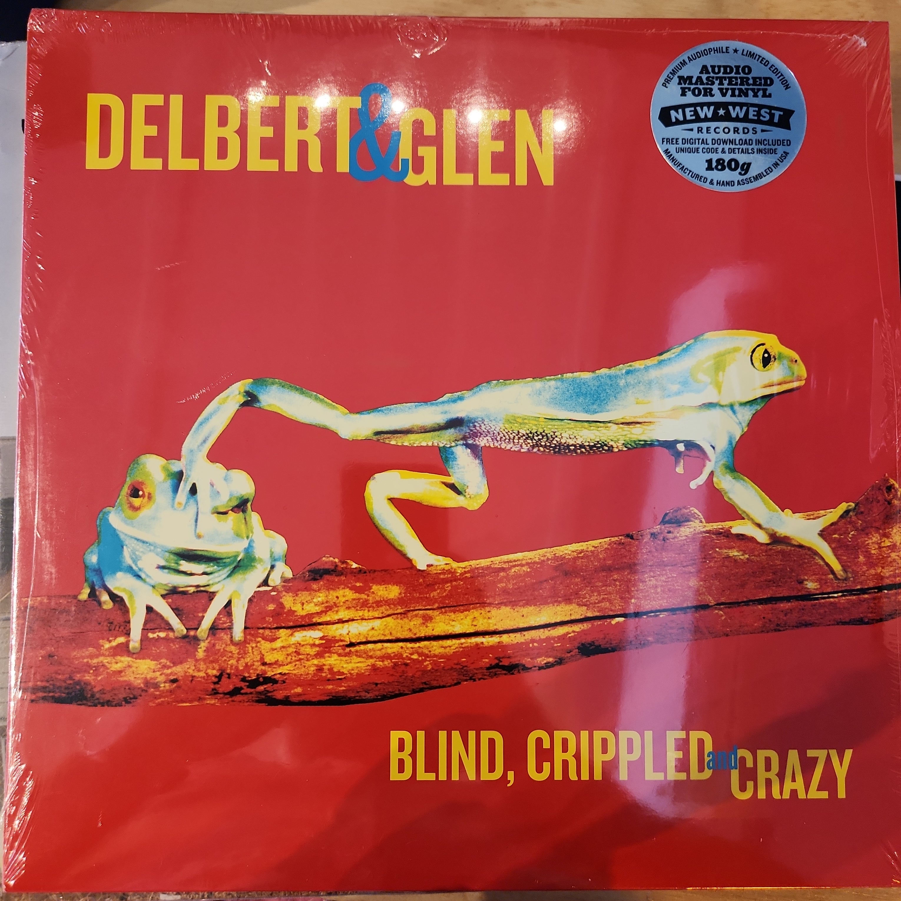 Delbert McClinton & Glen Clark - Blind Crippled & Crazy Double Vinyl LP Record | Classic Blues & Country Music | Perfect for Collectors, Music Lovers & Vinyl Enthusiasts
