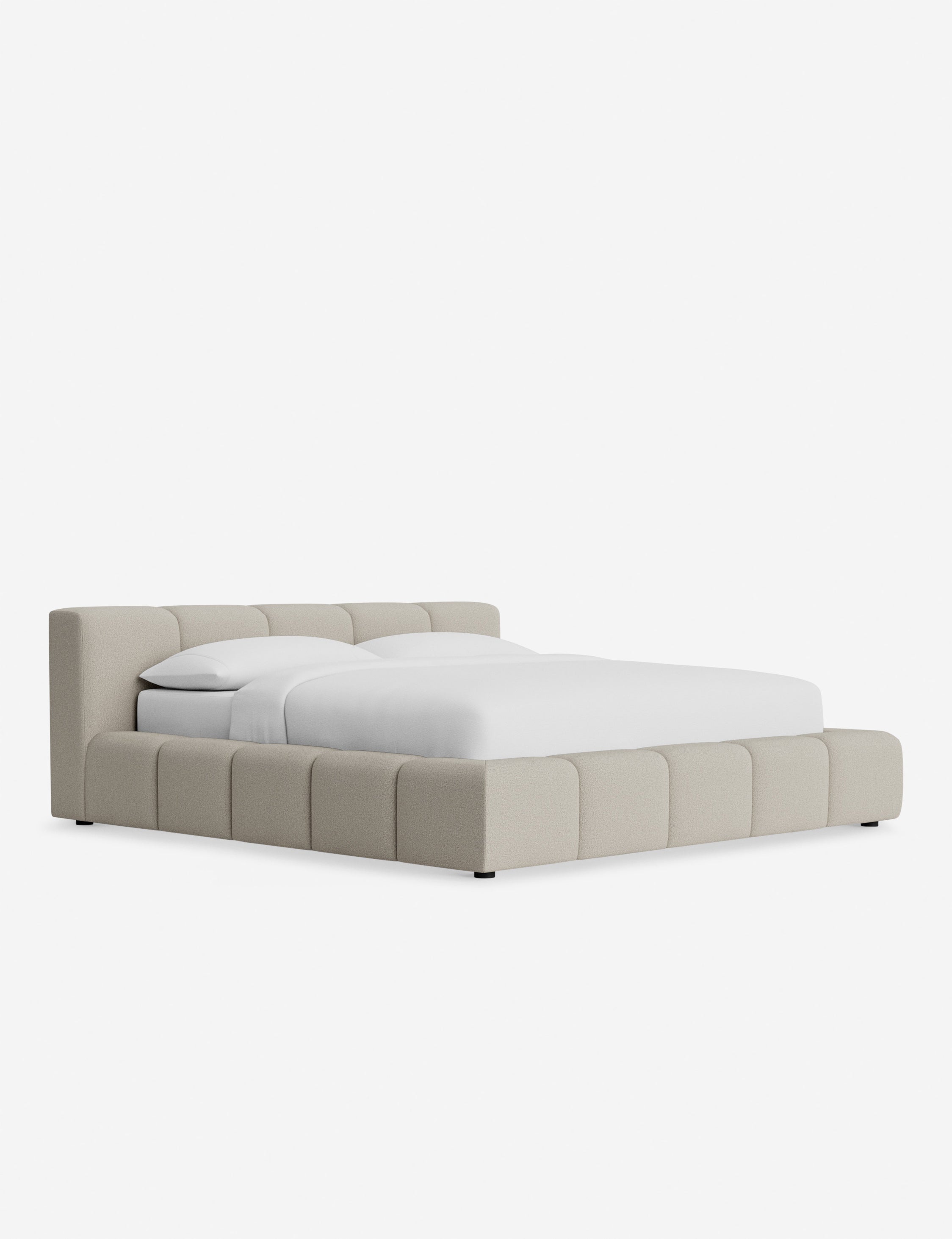 Cambry Platform Bed Frame - Modern Minimalist Wooden Bed with Headboard - Perfect for Bedroom, Guest Room & Small Spaces