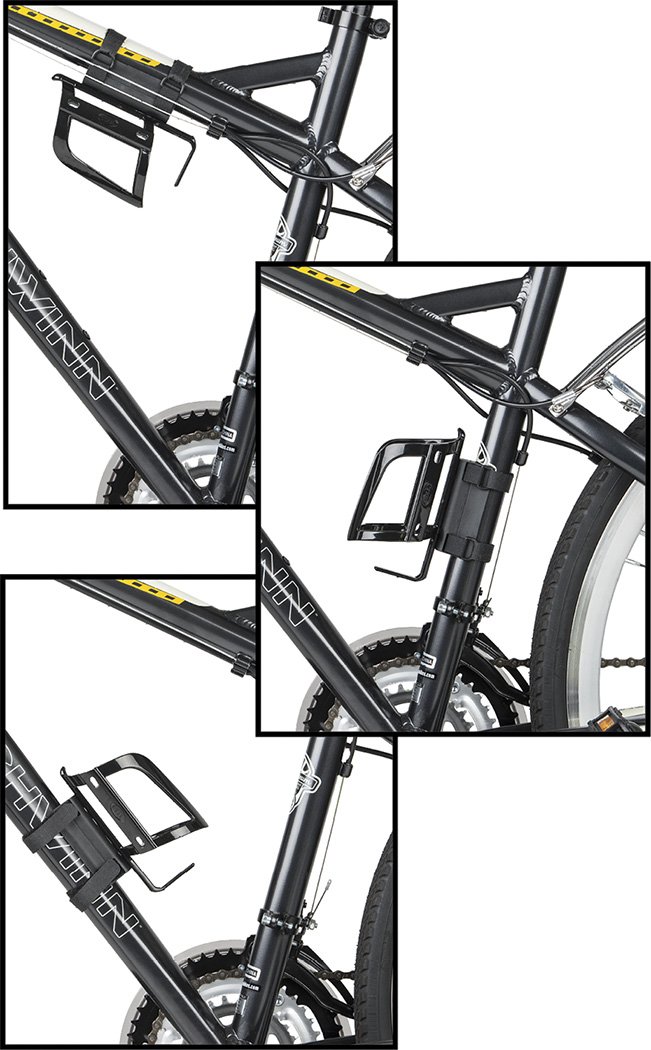 Bell Clinch Universal Mount and Cage - Heavy Duty Black Bicycle Accessory for Road & Mountain Bikes | Secure Phone Holder, Camera Mount & Gear Attachment
