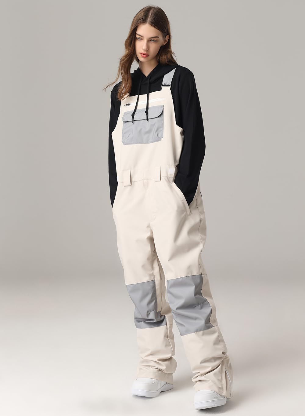 SEARIPE Women's & Men's Adjustable Snow Bib Overalls - Waterproof Insulated Ski Pants for Hiking, Climbing & Winter Sports | Durable Wear-Resistant Design for Cold Weather Activities