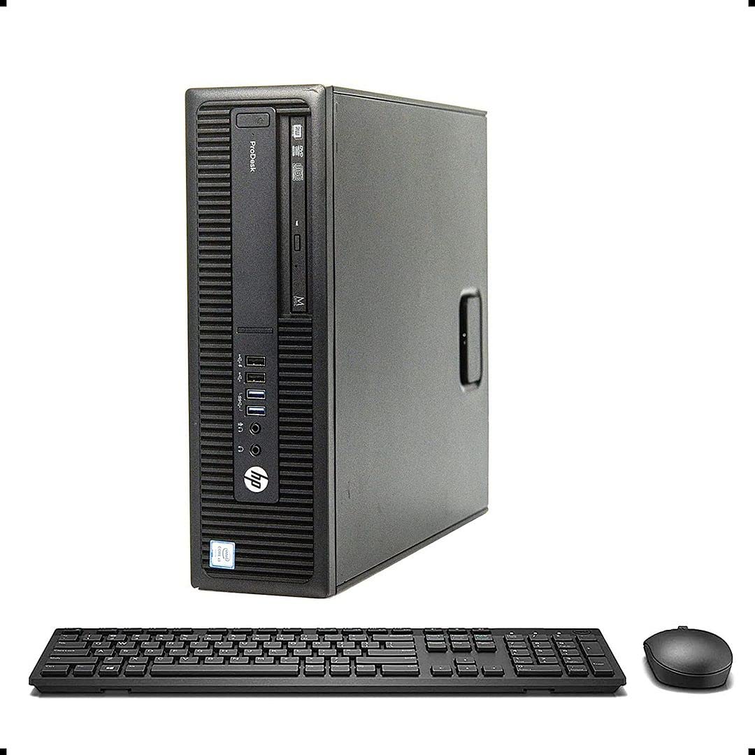 HP ProDesk 600 G2 SFF Business Desktop PC - Intel Core i5-6500 Processor (Up to 3.6GHz), 32GB DDR4 RAM, 1TB SSD, WiFi 6 (AX200), Dual Monitor Support, Windows 10 Pro (Renewed) - Perfect for Home Office, Remote Work & Small Business Computing