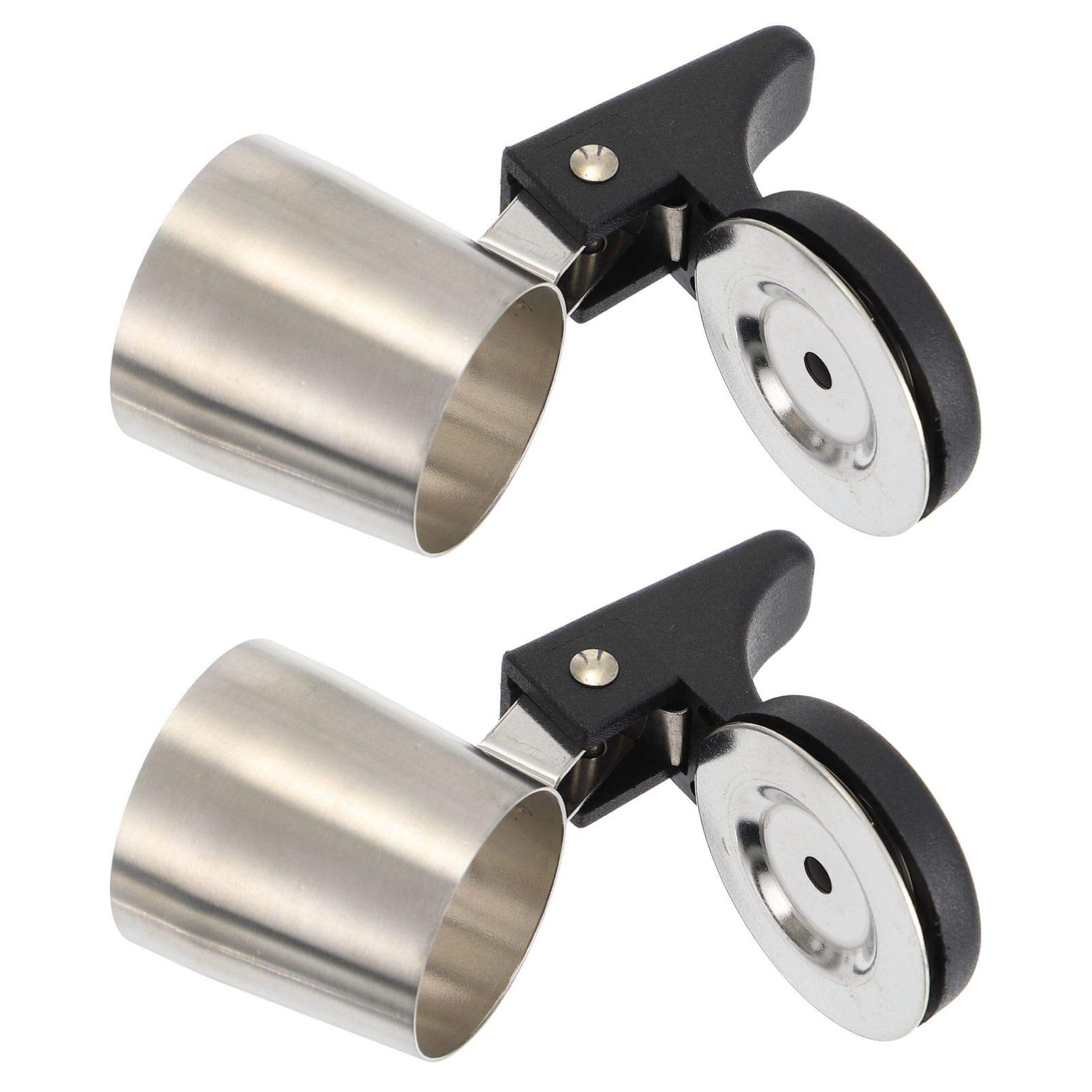 DOITOOL 2-Pack Stainless Steel Whistling Tea Kettle Spout Replacement - Kettle Flute Pipe Nozzle for Stovetop Teapots - Water Boiling Alarm Whistle Accessory for Home Kitchen & Camping Use