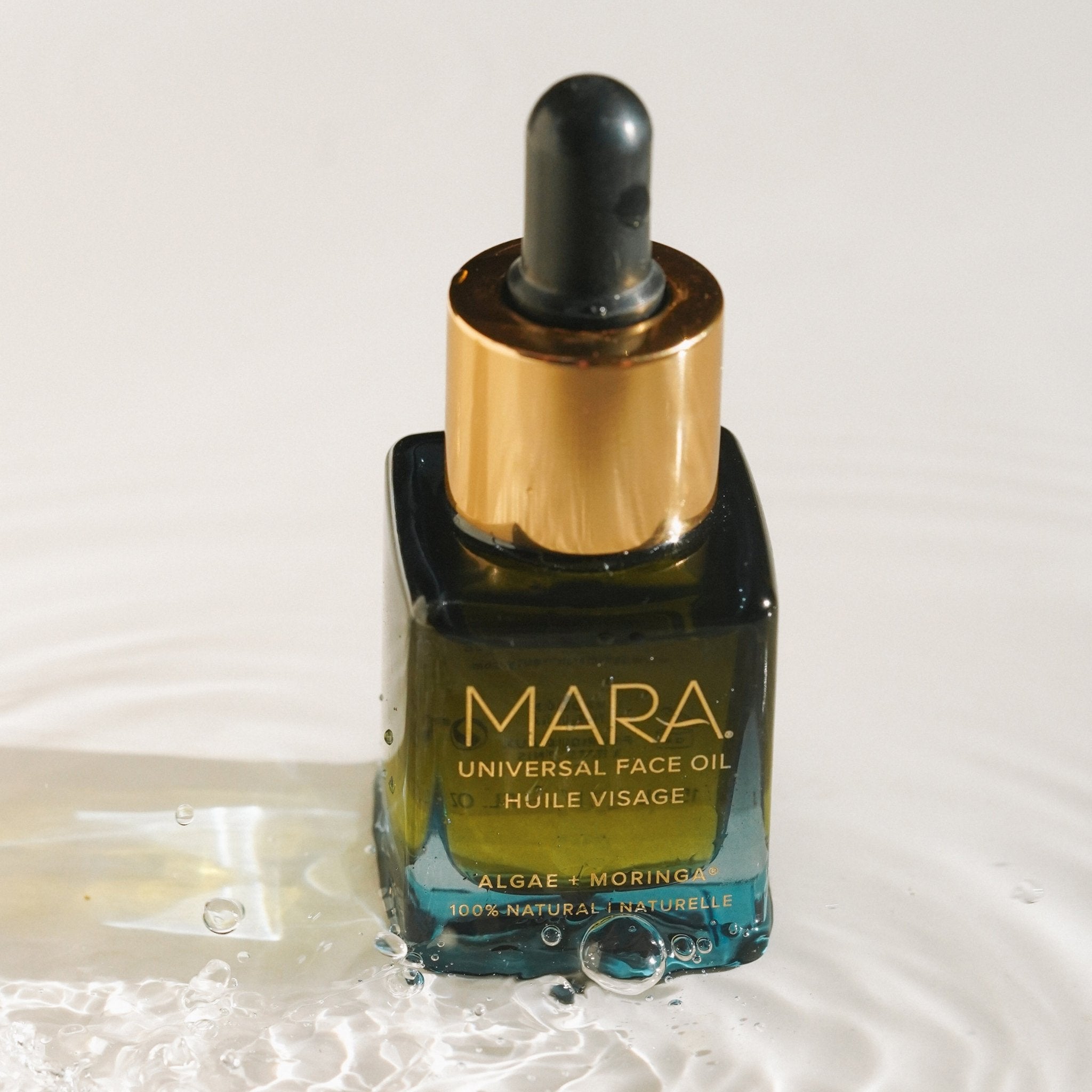 Organic Algae & Moringa Universal Face Oil - Hydrating Anti-Aging Facial Treatment for Dry, Sensitive Skin | Day & Night Moisturizer for Women & Men