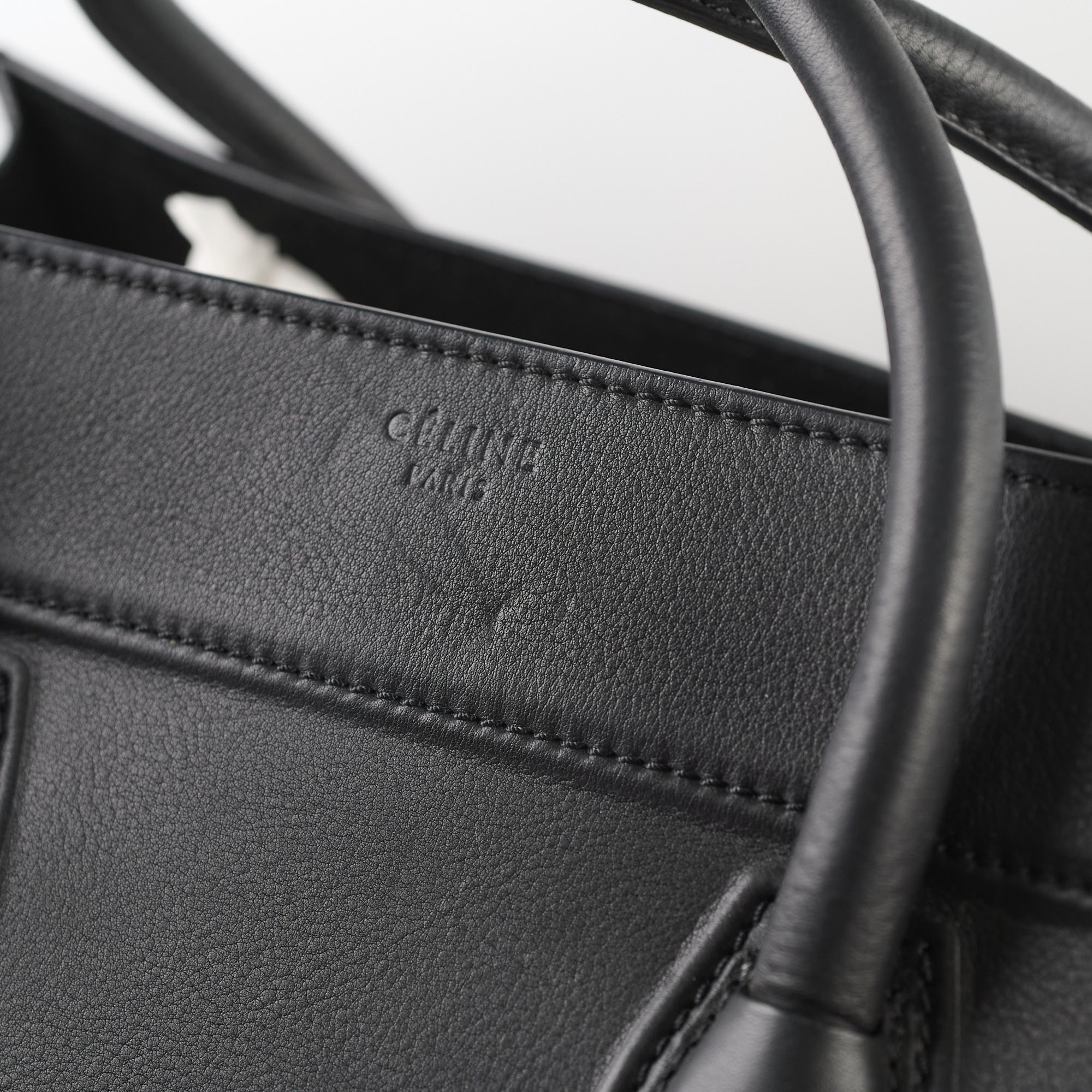 Celine Mini Luggage Handbag in Black | Genuine Leather Crossbody Bag for Women | Perfect for Work, Travel & Everyday Use