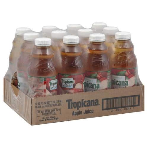 Organic Apple Juice, 32 Oz (946ml) - Pack of 12 - 100% Natural No Sugar Added - Perfect for Breakfast, Lunch Boxes & Healthy Snacking