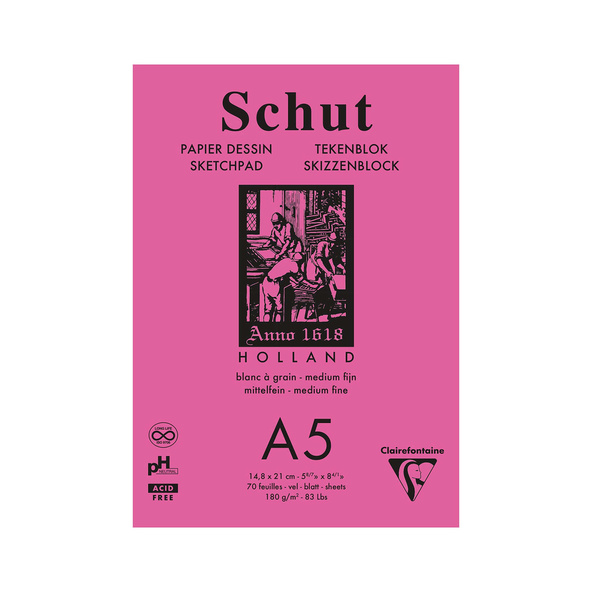 Premium A5 Sketchbook - 60 Sheets 100 GSM Acid-Free Drawing Paper for Artists, Students & Professionals | Ideal for Sketching, Watercolor & Mixed Media Art