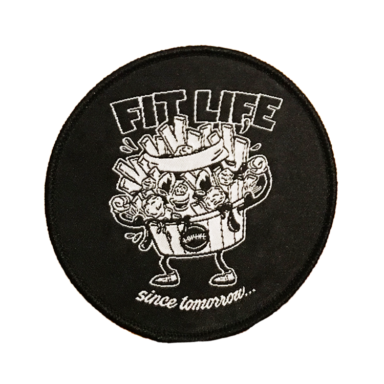 Fit Life 3'' Iron-On Patch - Premium Embroidered Applique for DIY Clothing, Hats & Bags - Perfect for Customizing Jeans, Jackets & Backpacks