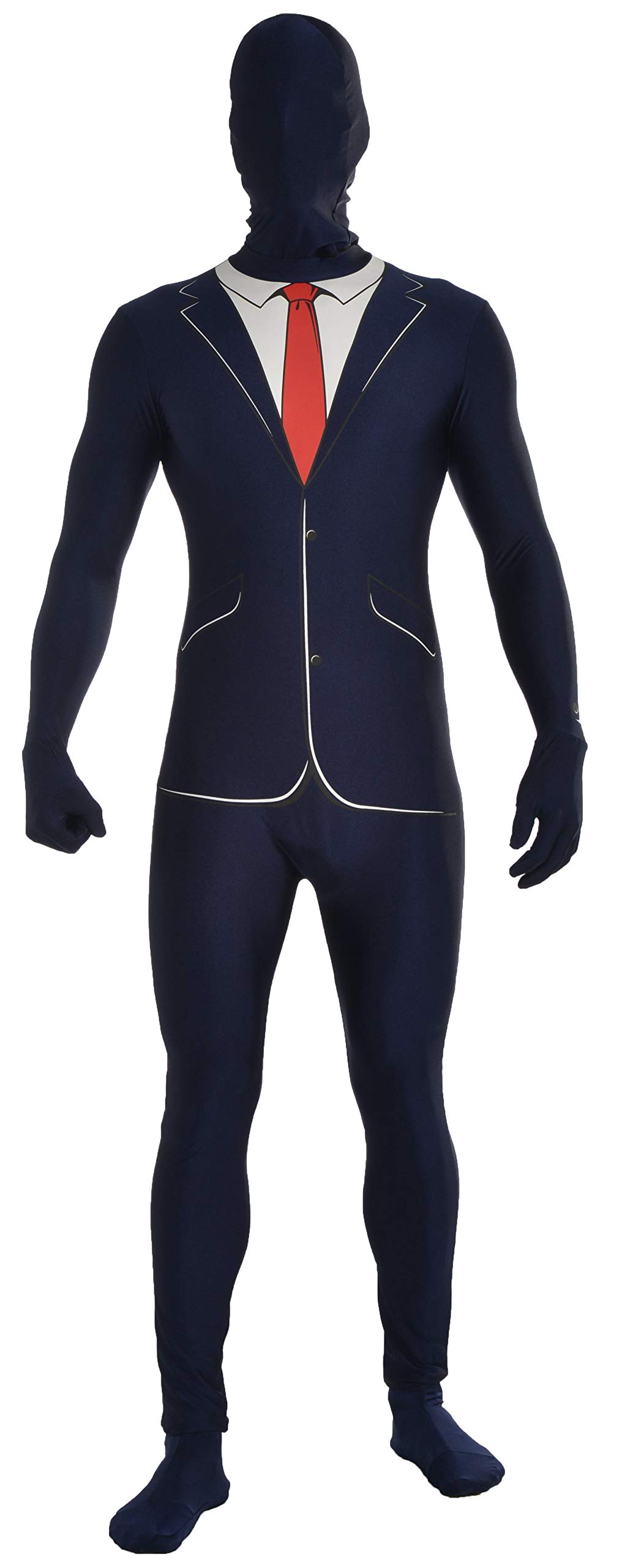 Disappearing Man Patterned Stretch Body Suit Costume - Invisible Illusion Full Body Suit for Magic Tricks, Halloween & Cosplay