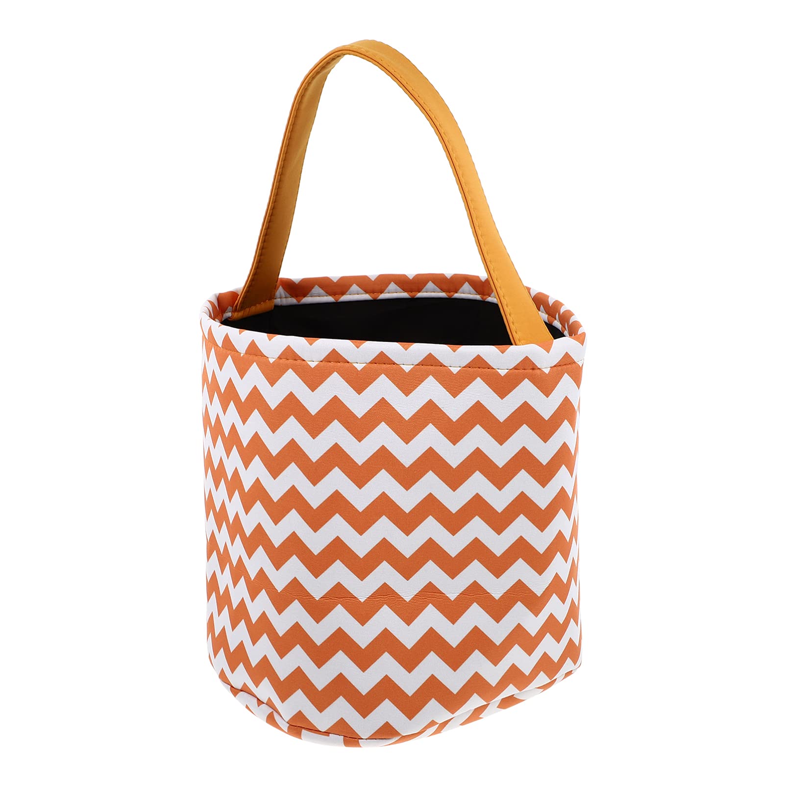 NUOBESTY Halloween Trick or Treat Bags - Orange Fabric Candy Buckets & Gift Tote Bags for Halloween Party Favors, Candy Collection & Trick-or-Treating Supplies - Perfect for Kids Halloween Parties, Neighborhood Trick or Treating & Spooky Celebrations