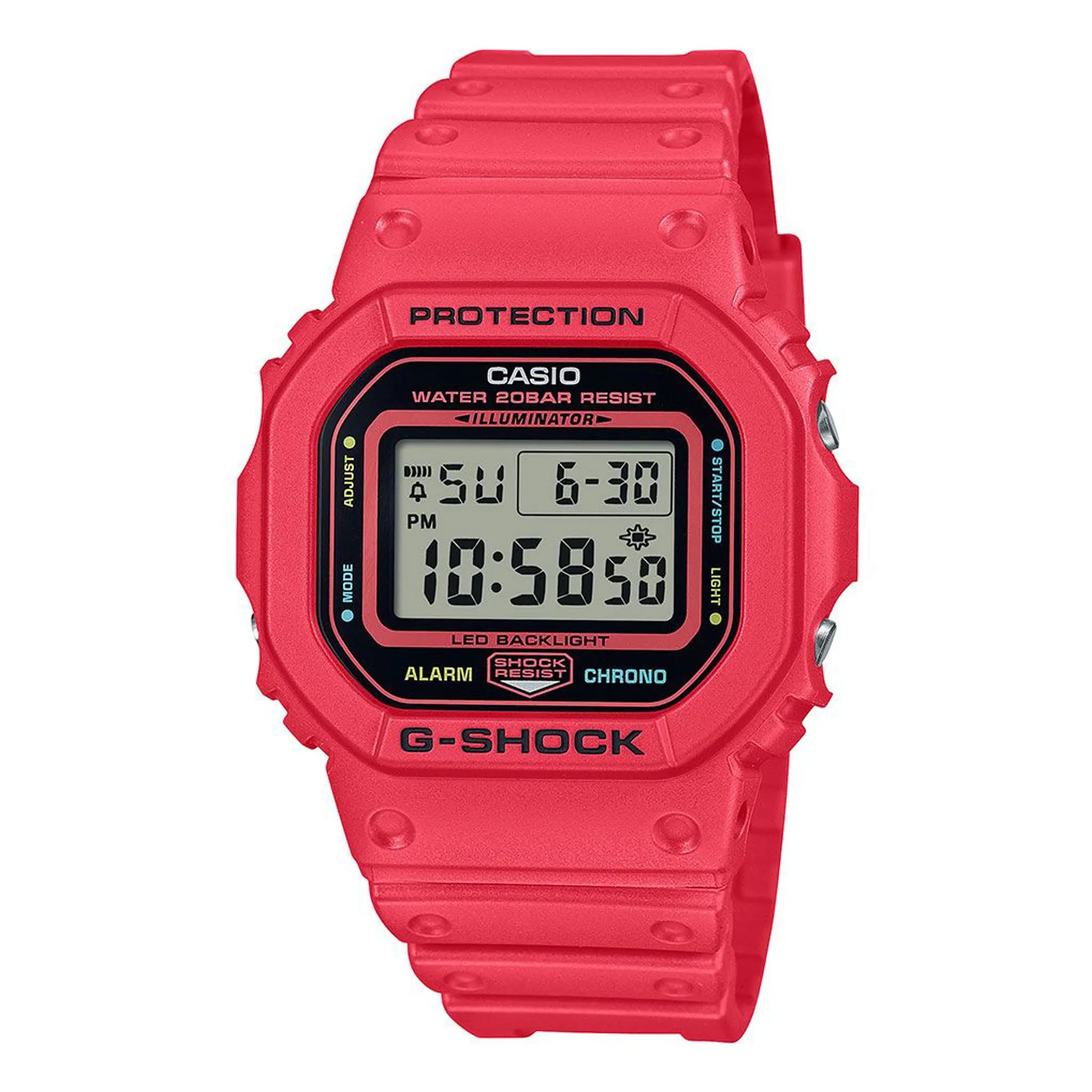 Casio G-Shock DW-5600EP-2ER Digital Watch - Red - Durable Shock-Resistant Sports Watch for Men - Perfect for Running, Hiking & Outdoor Adventures