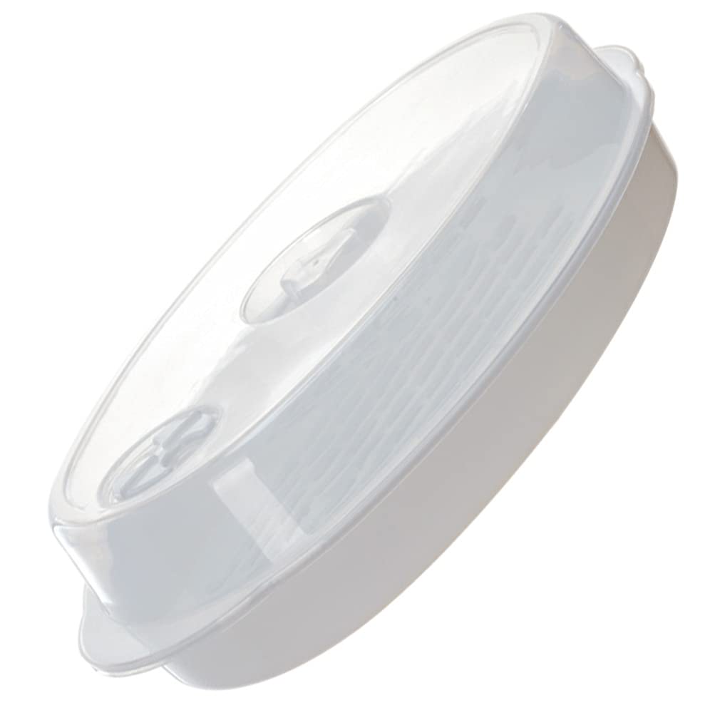 Premium Cabilock Fish Steamer Plate with Rack - Oval Microwave-Safe Cookware with Lid for Steaming Fish, Vegetables, Buns & Dumplings | Perfect for Healthy Cooking & Meal Prep
