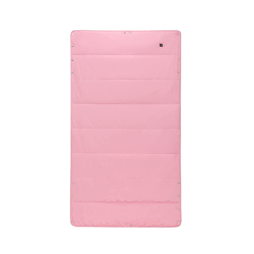 SYXBXZ Electric Heating Blanket for Camping - Portable, Lightweight & Warm - Compact Packable Outdoor Blanket for Cold Weather - Perfect for Hiking, Picnics & Travel - Pink