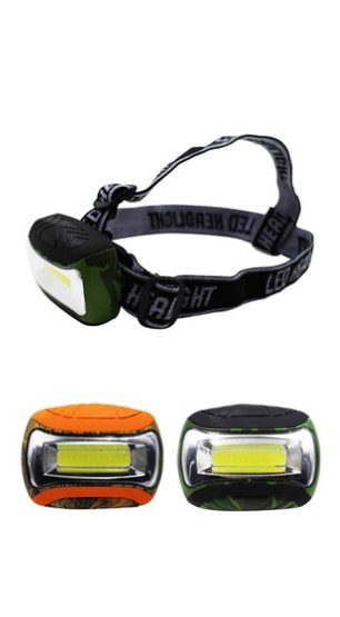 200 Lumens Camo Cob Headlamp - Rechargeable LED Headlight for Hunting, Camping & Outdoor Adventures