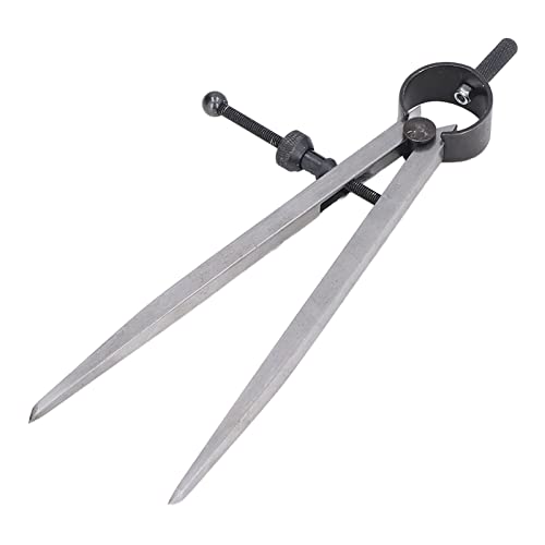 Premium Carbon Steel Flat Leg Spring Marking Gauge - Woodworking Dividers & Spacing Tool with Fast Spring Nut | Perfect for Carpentry, DIY Projects & Precision Measuring