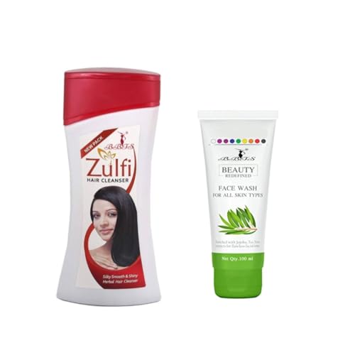 Mabox Zulfi Hair Cleanser Shampoo & Face Wash Duo - Deep Nourishing & Refreshing for Healthy Hair & Skin | Daily Hair Care & Facial Cleansing Routine