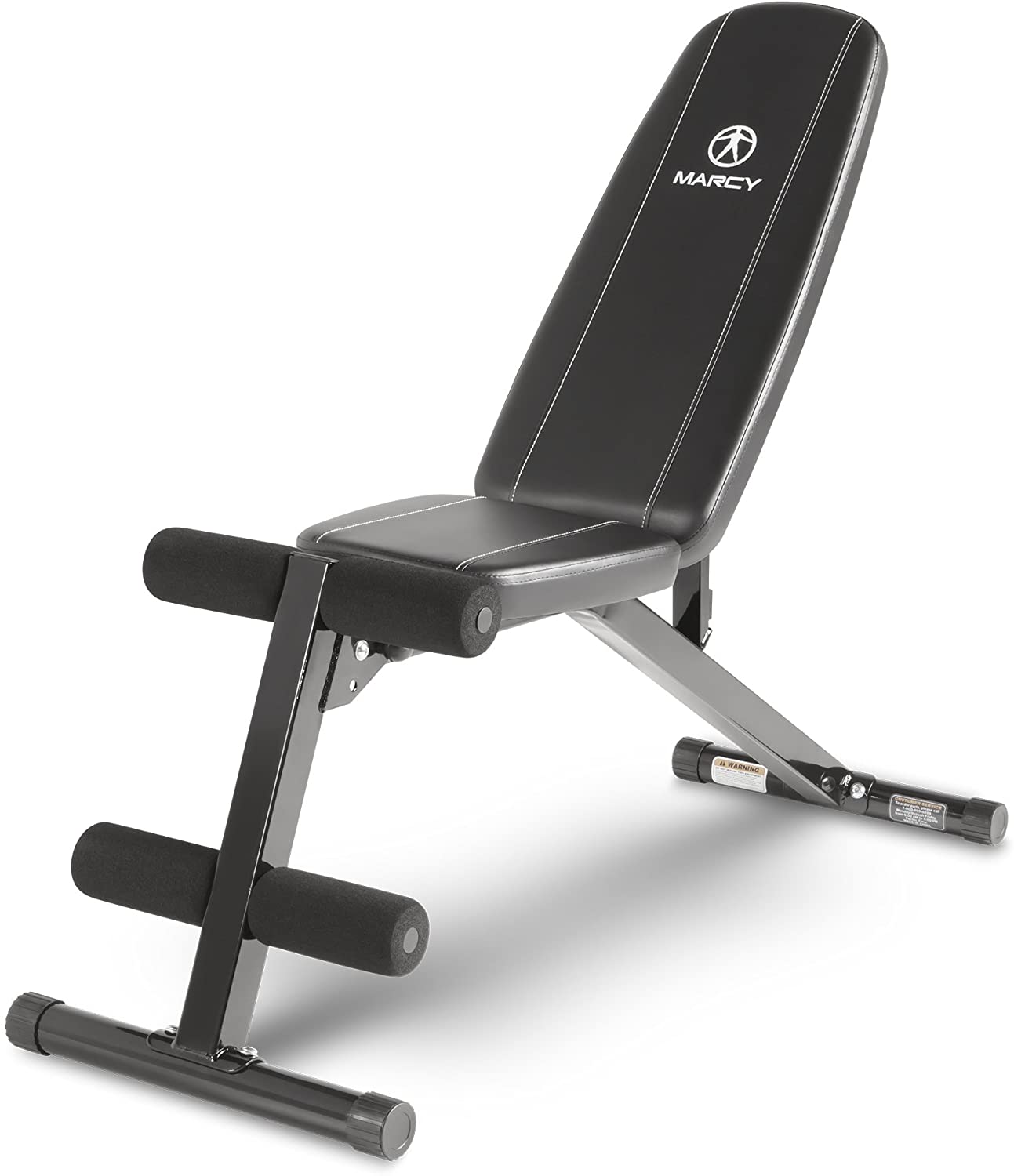 Marcy Adjustable Weight Bench for Home Gym - Heavy Duty Flat Incline Decline Workout Bench for Strength Training & Full Body Exercises - Perfect for Dumbbell Press, Sit-Ups & Ab Workouts