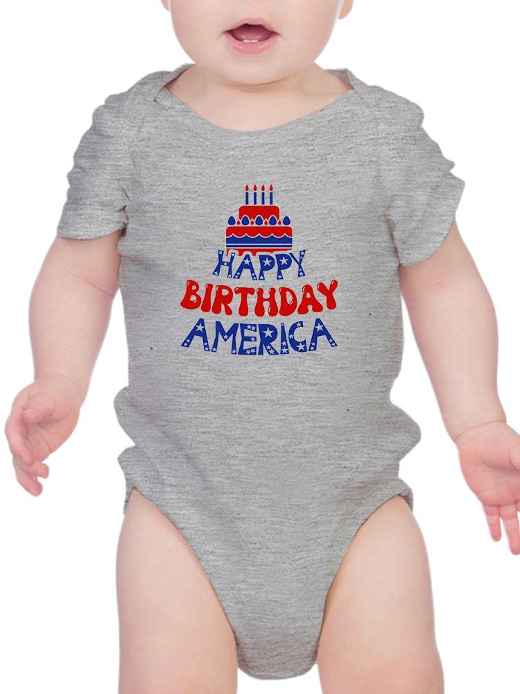 Smartprints 4th of July Patriotic Baby Bodysuit - Cute American Flag Outfit for Infants & Toddlers - Perfect for Independence Day Celebrations & Photo Shoots