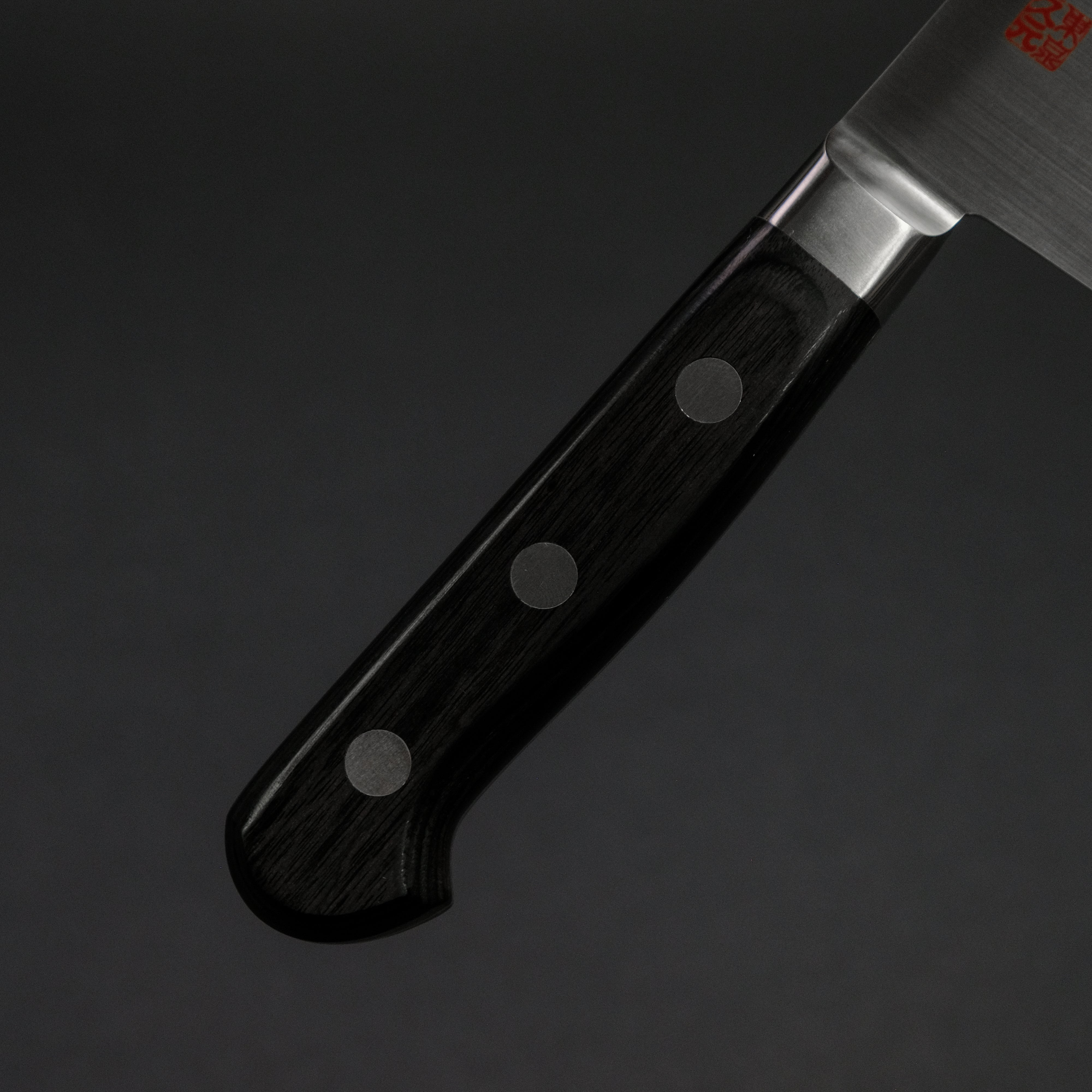 Premium Morihei Hisamoto INOX Santoku Knife 165mm - Japanese Stainless Steel Blade with Pakka Wood Handle - Perfect for Slicing, Dicing & Chopping Vegetables, Meat & Fish