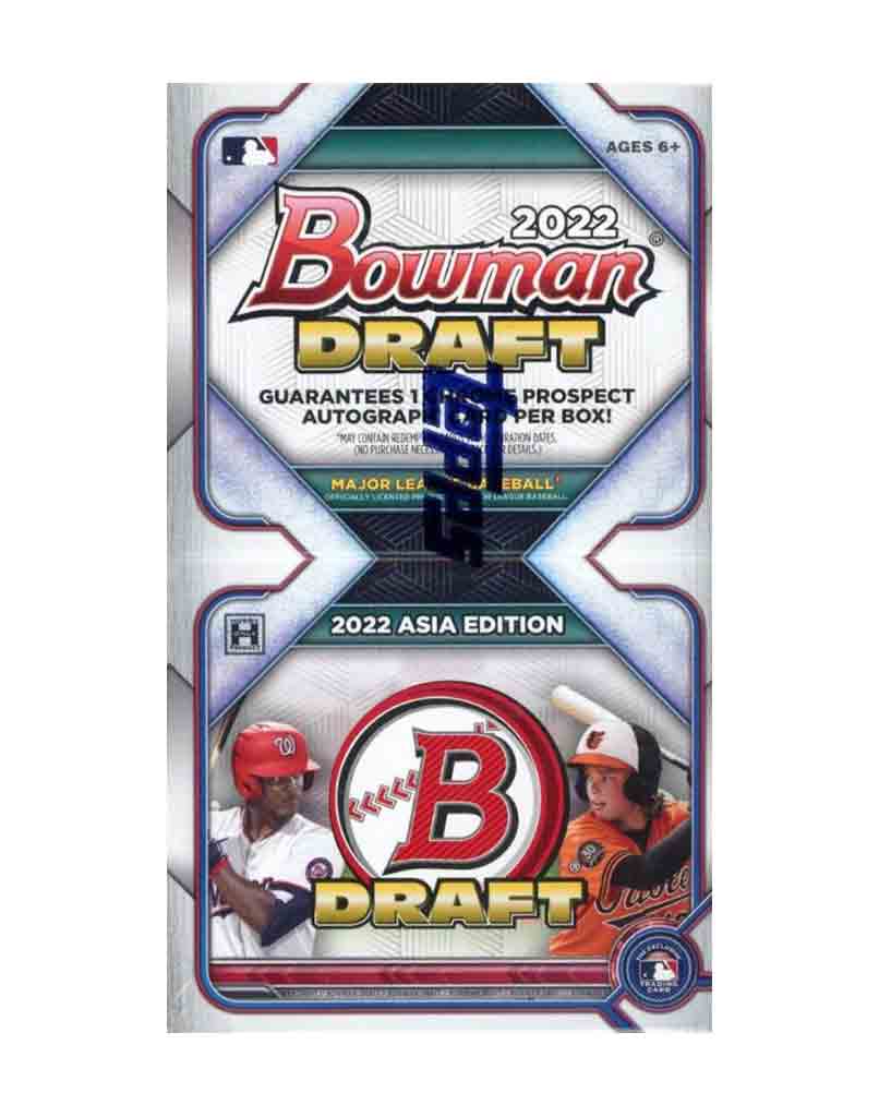 2022 Bowman Draft Baseball Asia Edition Hobby Box - Collectible Trading Cards for Baseball Fans | Perfect for Sports Memorabilia Collections, Gift Giving & Investment