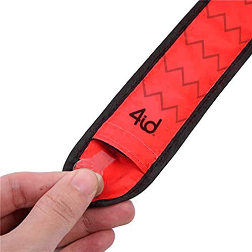SlapWrapz Multi-Use LED Bracelet - Adjustable Glow in The Dark Wristband for Raves, Concerts, Parties & Night Running (Red) - Perfect for Festivals, Sports Events and Safety Visibility