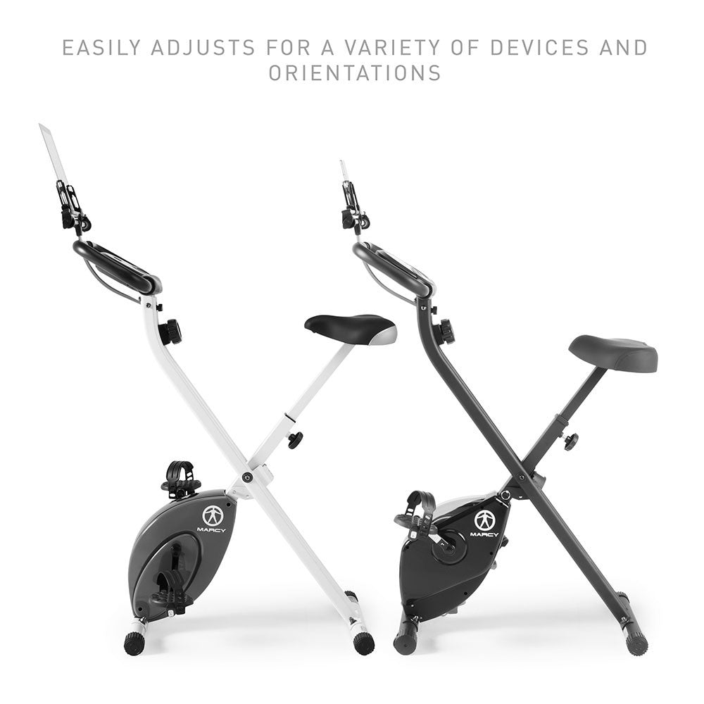 Foldable Bike Media Holder - Marcy NS T Rack | Portable Phone Mount for Cycling, Running & Outdoor Activities | Perfect for iPhone, Samsung & Smartphones