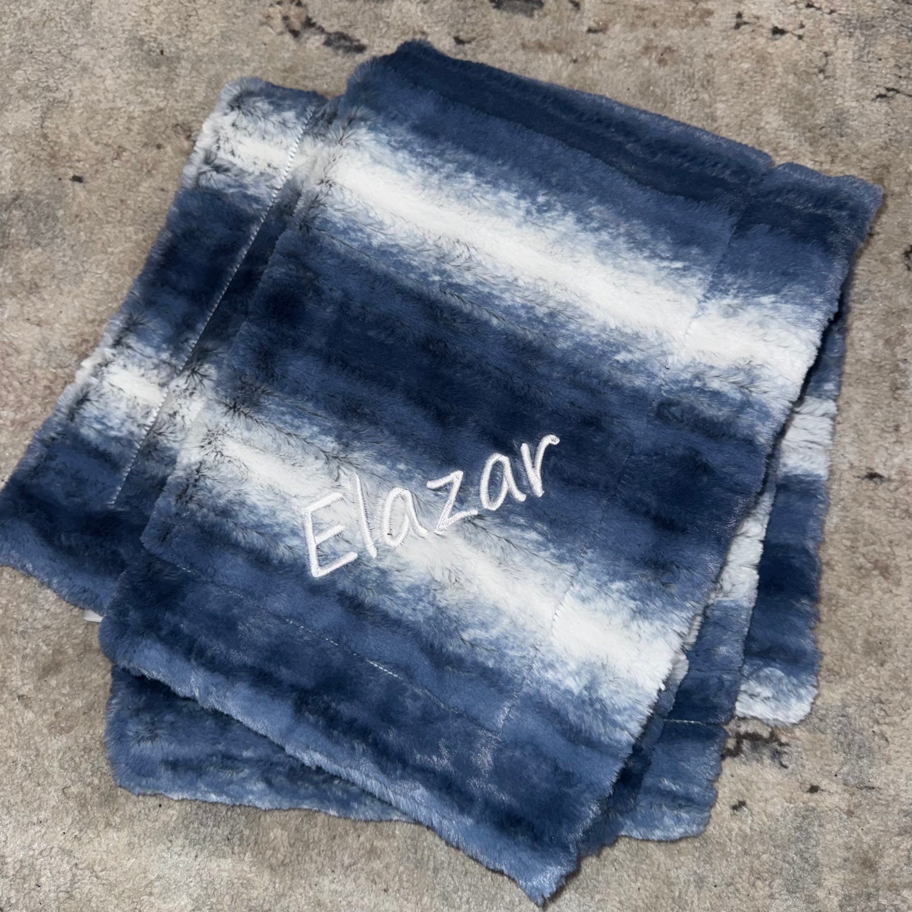 Zandino Rowan Jeans Minky Blanket - Ultra Soft Plush Fleece Throw for Adults & Kids - Cozy Couch, Bed, or Travel Blanket - Perfect for Lounging, Napping & Gift Giving