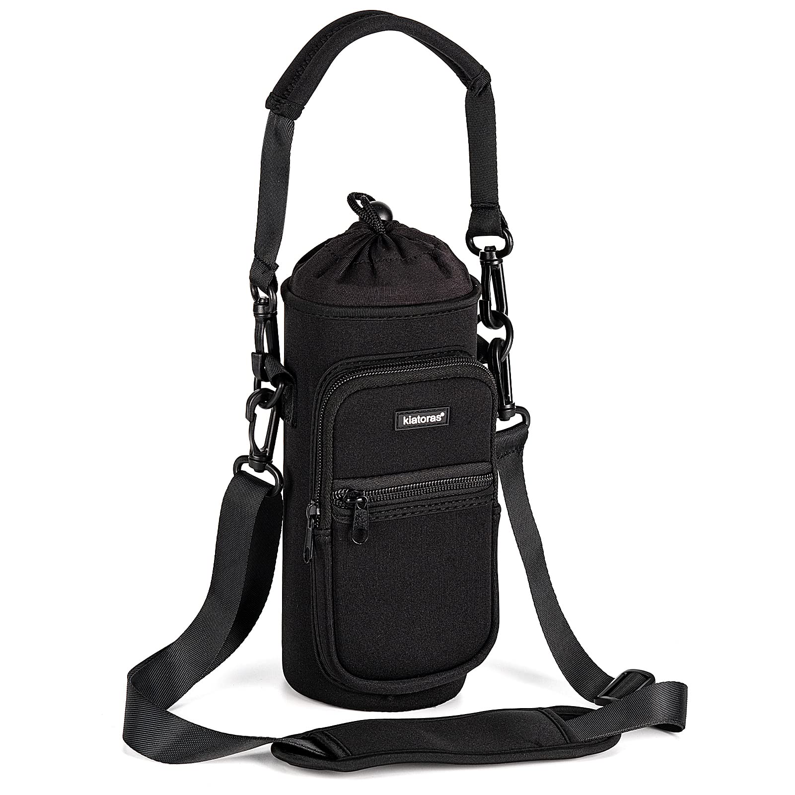 Insulated Water Bottle Carrier with Adjustable Shoulder Strap - Crossbody Sling Bag for 18oz, 24oz, 32oz & 40oz Sports Bottles - Perfect for Hiking, Walking, Gym & Outdoor Activities
