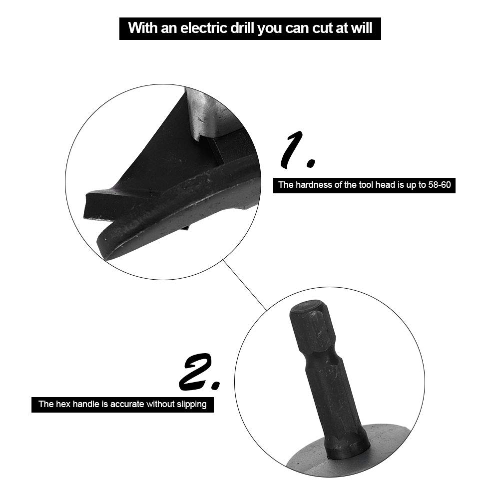 Fdit Metal Sheet Cutter Head - Electric Drill Replacement for Soft Iron Sheets | Universal Electric Scissors Attachment | Perfect for DIY Projects, Metalworking & Home Repairs