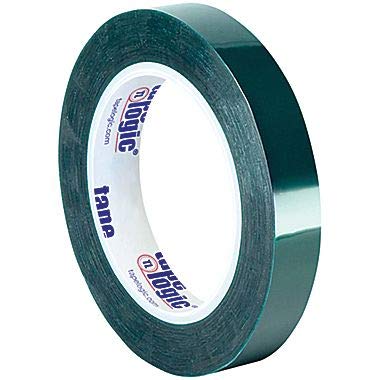 Tape Logic T9654002PK 1 Inch x 72 Yards Green PET Packaging Tape - 2 Pack (2 Rolls per Case) | Heavy Duty Shipping, Moving Boxes & Warehouse Use