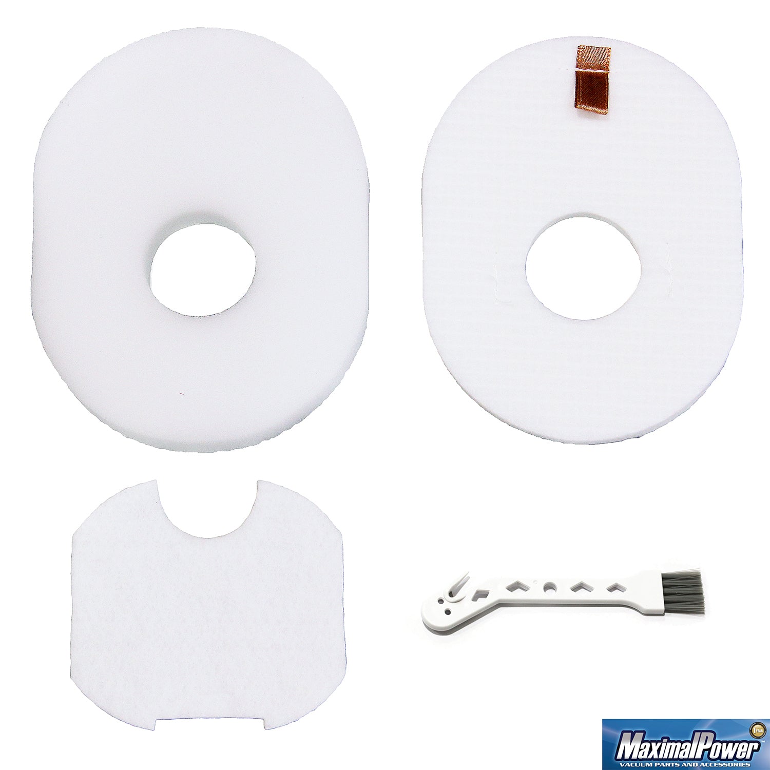 MaximalPower Replacement Foam & Felt Filter Kit (Part No. XFFV300) for Shark Rocket Ultra Light Vacuum - Compatible with HV300, HV302, HV320 Models - Extends Vacuum Life & Improves Suction - Perfect for Pet Hair, Dust & Allergen Removal