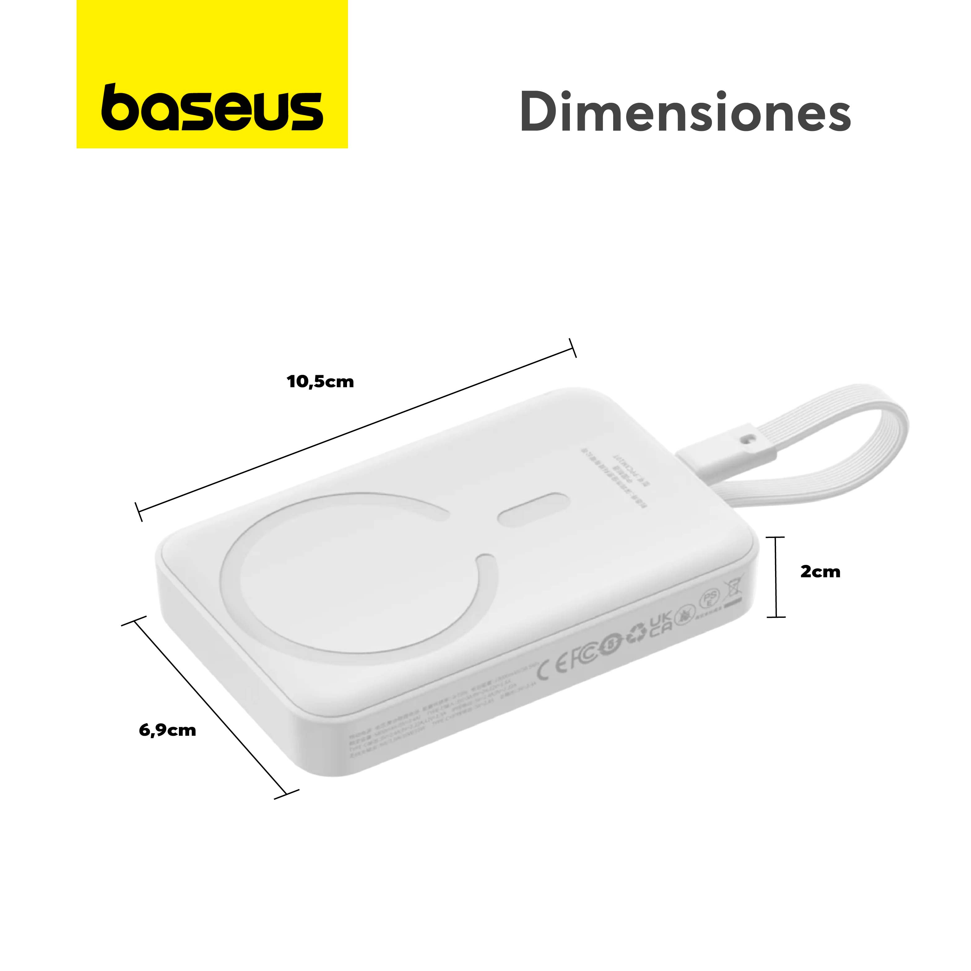 Baseus 10000mAh Magnetic Wireless Power Bank with 30W Fast Charging & Type-C Port - Perfect for iPhone, Android & AirPods Charging On-The-Go