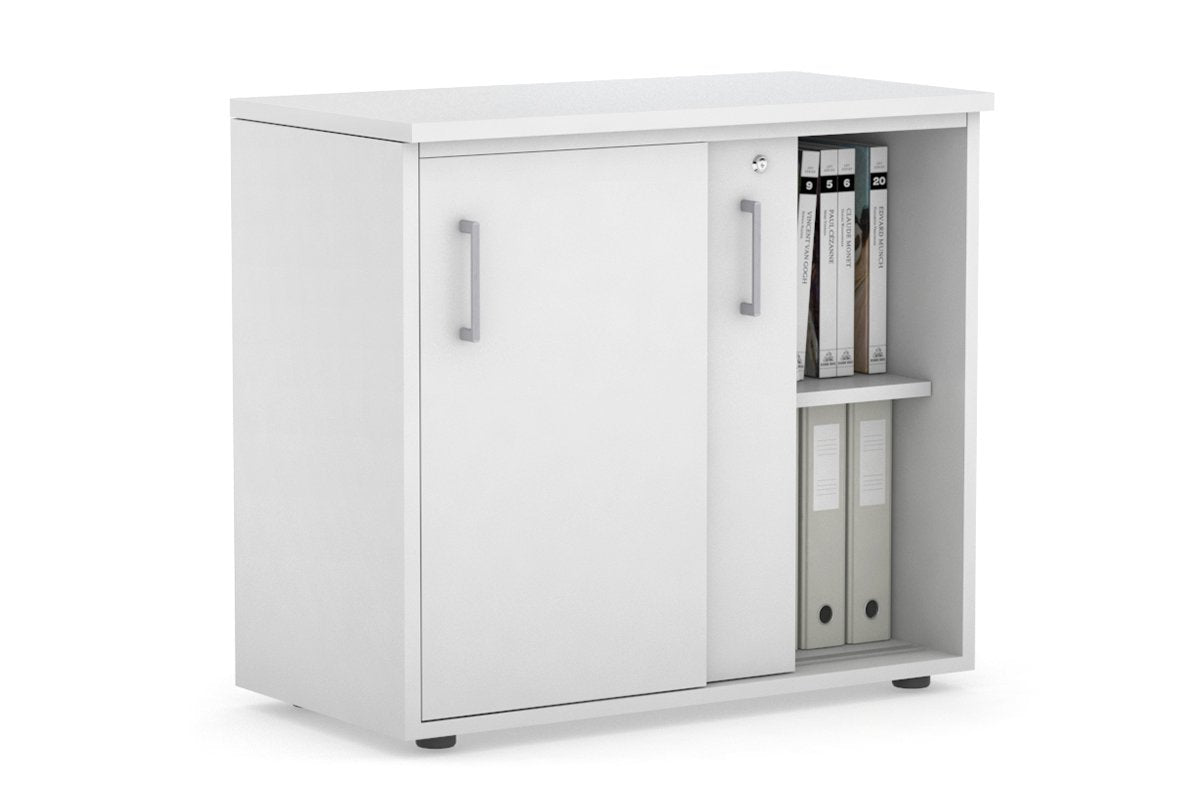 Modern 800W x 750H x 450D Sliding Door Credenza Cabinet - Stylish Storage Solution for Living Room, Bedroom or Office Organization