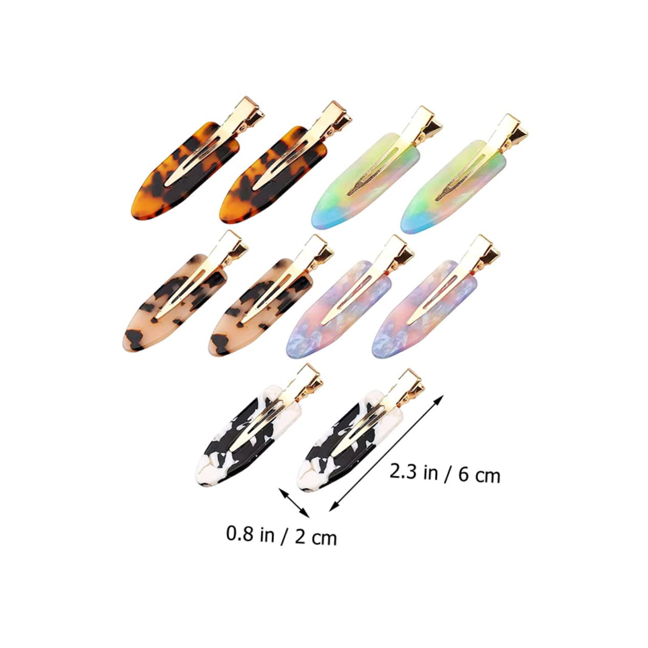 FOMIYES 2 Sets Alligator Hair Clips for Women - No Bend Hair Barrettes, Creaseless Hair Accessories for Styling, Sectioning & Makeup (20pcs) - Perfect for Salon, Home Hairstyling & DIY Hair Care