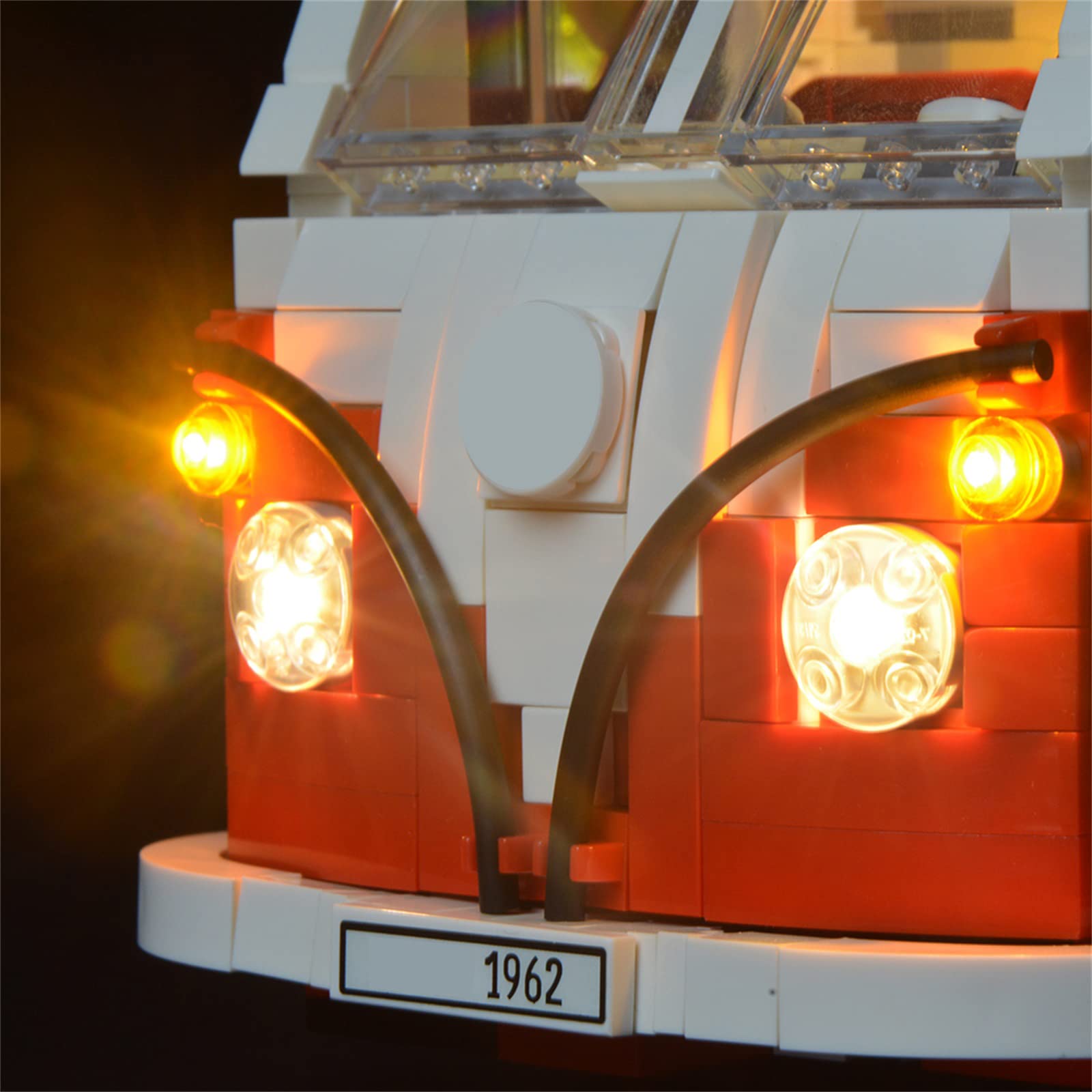 BRIKSMAX LED Light Kit for Volkswagen T1 Camper Van - Compatible with Lego 10220 Model (Building Model Not Included) - Perfect for DIY Lego Lighting Projects and Home Decoration