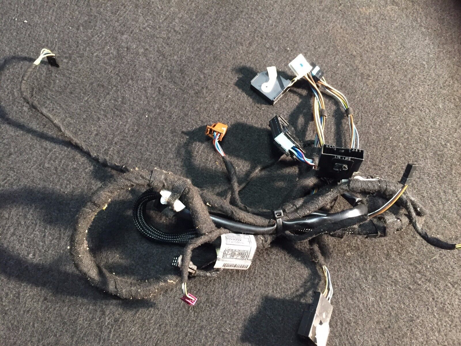 2002-2005 BMW 745i E65 Front Driver Left Seat Backrest Wiring Harness OEM Replacement - Perfect for DIY Repairs & Auto Restoration Projects