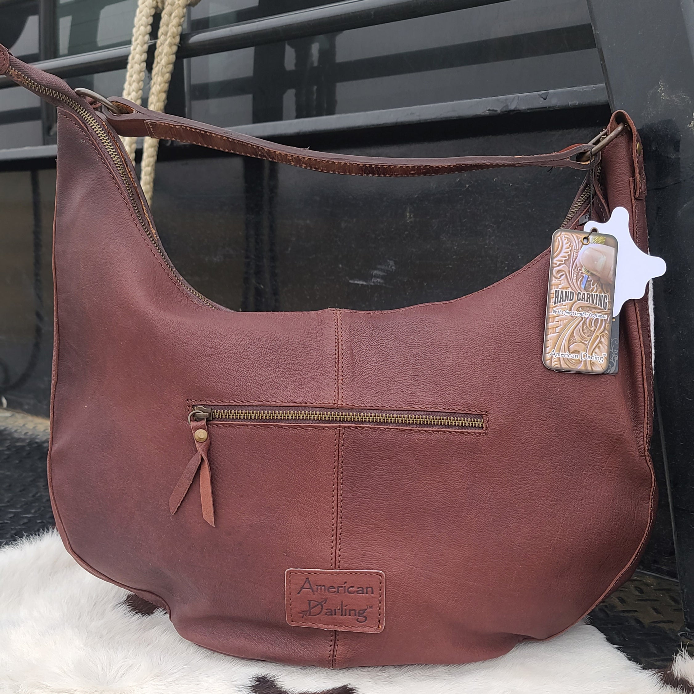 American Darling Brown Aztec Shoulder Bag - Stylish Boho Crossbody Purse for Women | Perfect for Travel, Shopping & Everyday Use