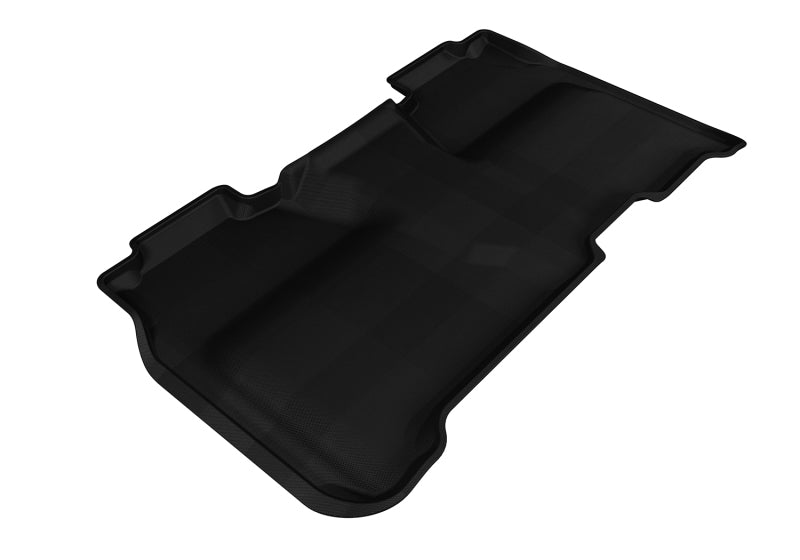 3D MAXpider Custom Fit Floor Mats for 2014-2019 Chevrolet Silverado Crew Cab - Kagu Series 2nd Row All-Weather Protection (Black) | Perfect for Off-Roading, Daily Commutes & Family Road Trips