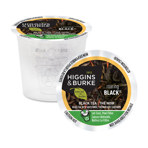 Premium Higgins & Burke Roaring Black Loose Leaf Tea - 24 Single Serve Pack | Bold & Robust Flavor | Perfect for Morning Boost, Afternoon Pick-Me-Up & Office Tea Time