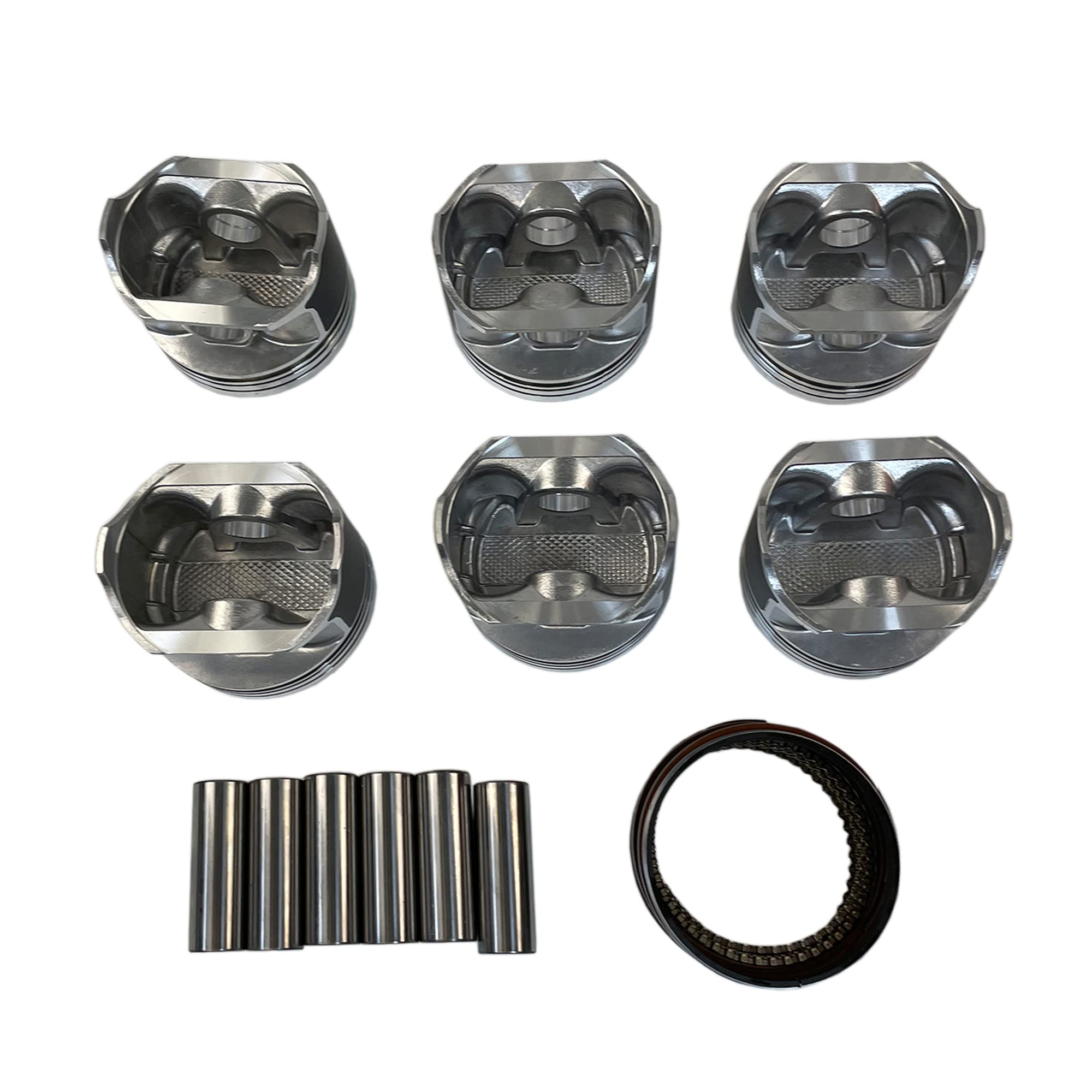 Partsflow Piston and Piston Ring Kit Compatible with 1997-2006 Jeep Wrangler, 1996-2004 Grand Cherokee, 1996-2001 Cherokee 4.0L - P3241, P3071, H802CP, 3241HC - Engine Rebuild & Performance Upgrade Replacement Parts