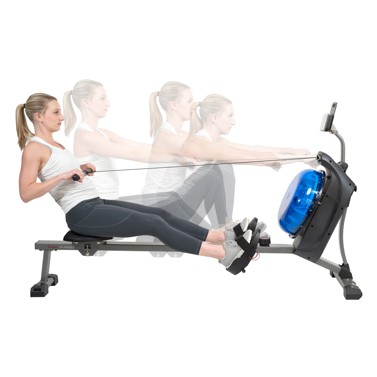Hydro+ Dual Resistance Magnetic Water Rowing Machine for Home Gym - Full Body Workout Equipment for Cardio & Strength Training | Perfect for Small Spaces & Indoor Fitness