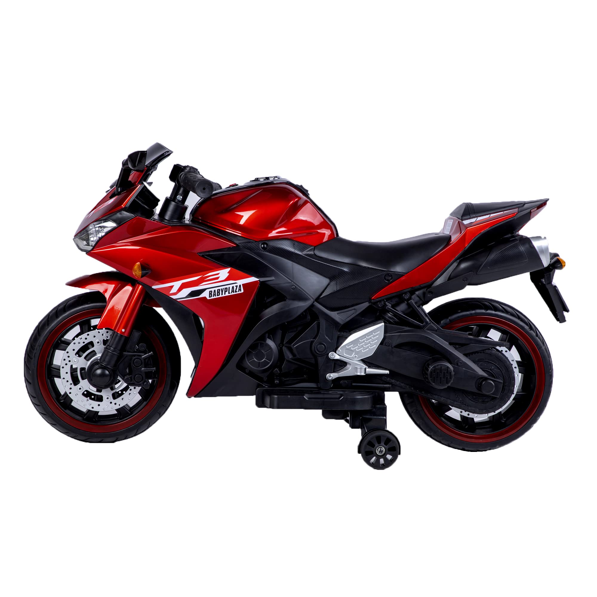 TAMCO 12V Kids Electric Motorcycle - Rechargeable Battery-Powered Ride-On Toy with LED Lighting Wheels, Hand Racing & Foot Brake - Perfect for Outdoor Play, Birthday Gifts, and Backyard Adventures