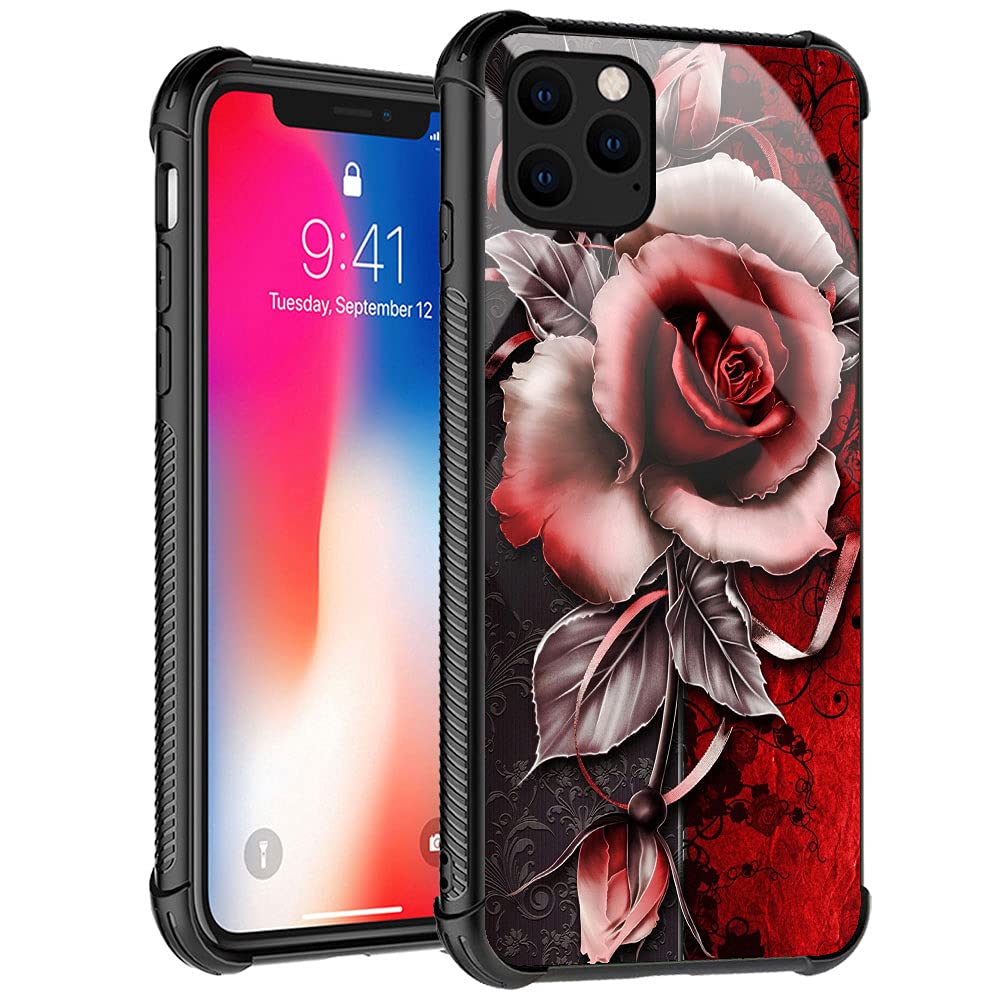 Premium iPhone 13 Pro Max Case with Fantasy Rose Pattern - Trendy Protective Phone Cover for Women | Perfect Gift for Girlfriends, Wives & Daughters | Everyday Use, Work & Travel Accessory