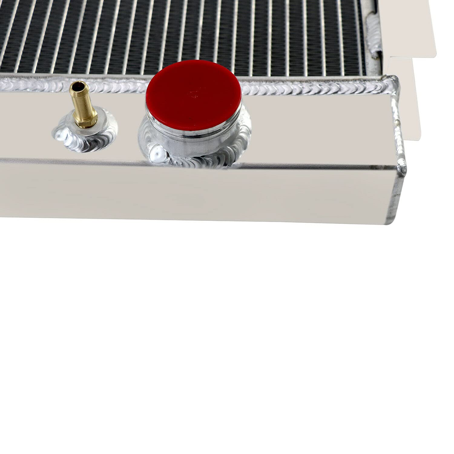 1979-1993 Dodge D150 D250 D350 W150 W250 Ramcharger 3 Row All Aluminum Radiator with Shroud Fan & Thermostat Relay Kit - Heavy Duty Cooling System for Off-Road, Towing & High-Performance Driving